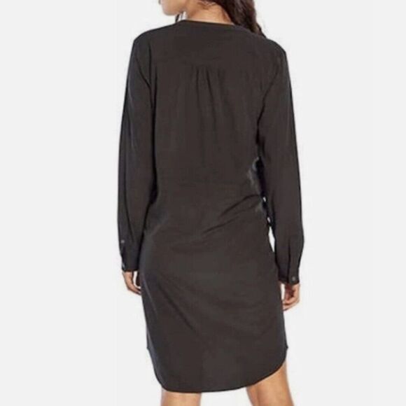 ORVIS Pack and Go Black Long Sleeve Button-Up Dress Size XS - Picture 3 of 8
